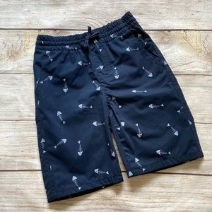 Copper Denim Pull-on Fish Bone Shorts Boys NWT Size 5 Blue